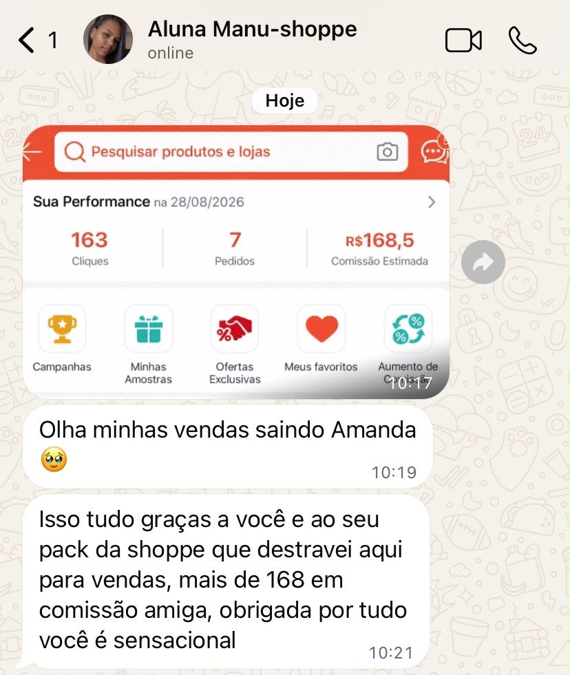 Depoimento de aluna sobre os vídeos